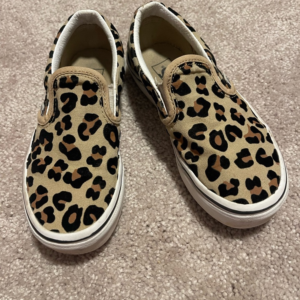 Vans leopard print girls 13